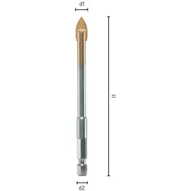 Alpen Glasbohrer 10 mm 130 mm