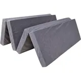 Natalia Spzoo Klappmatratze Faltmatratze 200 x 90 x 8 cm - 1008 - Grau