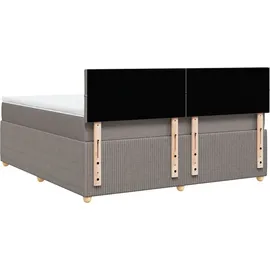 vidaXL Boxspringbett 180 x 200 cm Taupe