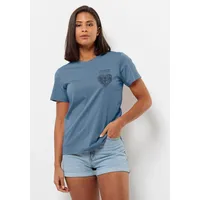 Jack Wolfskin Discover Heart Kurzarm-t-shirt - Elemental Blue -