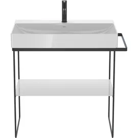 Duravit DuraSquare 86,5x45cm, bodenstehend, schwarz matt