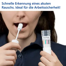 LuxmedIQ Speichel Drogenschnelltest zum Nachweis von 11 Drogen + Alkohol - Drogentest Multi 12 5 St