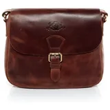 Sid & Vain YALE Schultertasche Leder Brown
