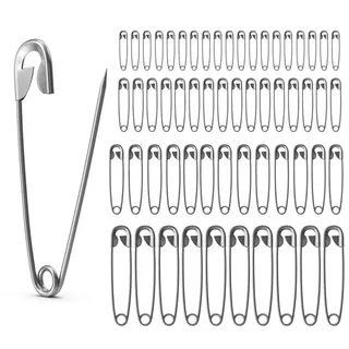 TK Gruppe Sicherheitsnadeln 200x Sicherheitsnadeln Safety pins Nadeln - div. Größen klein & groß, Packung 1 St., 200x Sicherheitsnadeln, diversen Größe