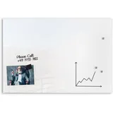 Master of Boards KARAT Glas Whiteboard Lissabon Spiegelnd Universal Einsetzbar 45 x 30 cm