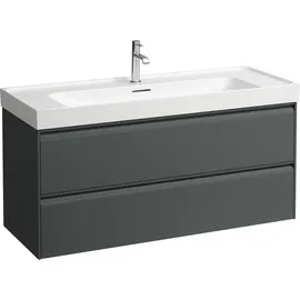 Laufen MEDA Waschtischunterbau, 2 Schubladen, verkehrsgrau