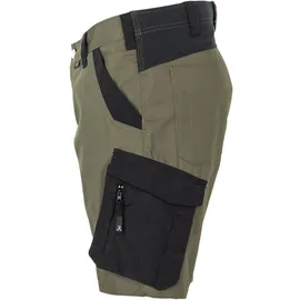 Planam Norit Damen Shorts oliv/schwarz XXXL