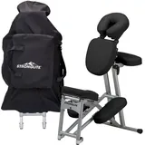 STRONGLITE Ergo Pro II Tragbarer Massagestuhl - Leichter, Faltbarer Tattoo & Spa Massagestuhl mit Rädern (8.5kg)