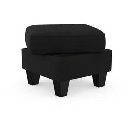 sit&more Stauraumhocker Belluci 58 x 48 x 58 cm Schwarz