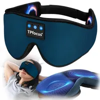 TPfocus 3D-Schlafmaske, ASMR, kabellose Musik, Schlafmaske, ultraweiche Kopfhörer, für Seitenschläfer/Büro/Reisen/Geburtstag, für Männer, Frauen