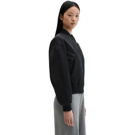 Marc O'Polo Outdoorjacke MARC O'POLO "aus recyceltem Shiny-Polyester-Twill", Damen, Gr. 46, schwarz (deep night blau), Obermaterial: 100% Polyester, unifarben, regular fit, Rippbündchen, Jacken Outdoorjacke