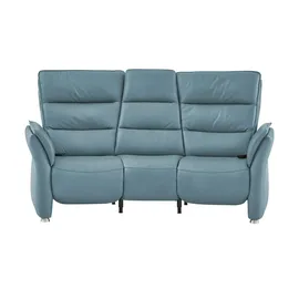 Hukla Sessel Corina Leder 202 x 112 x 103 cm Blau mit Relax-Funktion