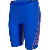Arena Jammer Jungen Logo Print Neon Blue/Team Orange 152