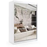 altdecor Schiebetürenschrank FLORA 150 x 216 x 61 cm Weiß