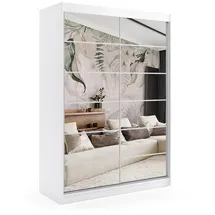 altdecor Schiebetürenschrank FLORA 150 x 216 x 61 cm Weiß