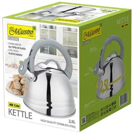 Maestro Klassischer Herdkessel 2,5 l Silber