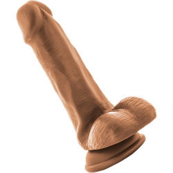 Dr. Skin - Posable Dildo with Balls, 16,5 cm, natur-mittel