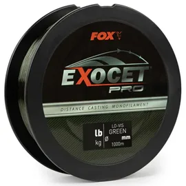 Fox International Fox Exocet Pro Monofilament Lo-Vis Green 0.400mm 23lbs - 10.45kgs (1000m) Monofile Angelschnur
