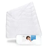 Third of Life Sommerdecke 135x220 Blanco | Luftige Schlaf-Decke mit Feuchtigkeitsmanagement & hoher Atmungsaktivität | Optimale Hygiene für Allergiker | Perfekte Bettdecke für warme Nächte & im Sommer 135 x 220 cm