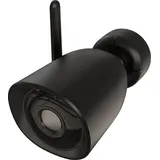 Calex Outdoor IP Kamera, Überwachungskamera, mit Zweiwege Audio, 2K, Schwarz, WLAN & App Steuerung - Schwarz