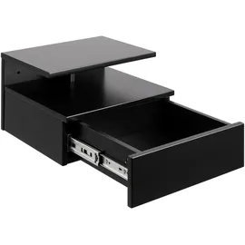 VCM Nachtschrank Ashlan 35 x 22,5 x 32 cm Schwarz