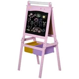 Homcom 3in1 Kindertafel rosa 58,5 x 50,5 x 118 cm (LxBxH)