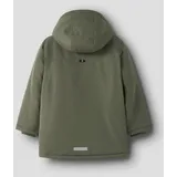 NAME IT Parka NAME IT "NKMMARLOW PARKA JACKET PB", Jungen, Gr. 134, dusty olive, Web, Obermaterial: 100% Polyester, unifarben, regular fit normal, Jacken Parka