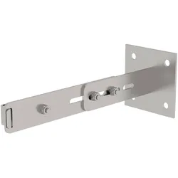 MUNK verstellbare Wandhalter mit Klemmbügel Edelstahl Wandabstand 275-375mm