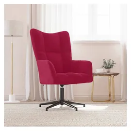 vidaXL Relaxsessel Weinrot Samt 0 x 0 x 0 cm Rot
