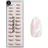 doonails Soft Gel Press Ons Short Almond Nude Marble - rosa|weiß