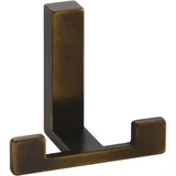 Siro Garderobenhaken Doradus 70 x 61 mm Schwarz gebürstet