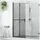 vidaXL Walk-In Duschwand Schwarz 80 x 6,5 x 190 cm