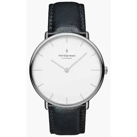 Nordgreen Native Quarz Edelstahl 32 mm NR32SILEBLXX