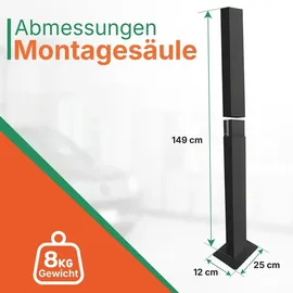 myenergi Wallbox Standfuß für Myenergi Zappi V2.1-LDY-POLE-ZAPPI
