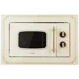 Klarstein Victoria 20 Einbau-Mikrowelle 20 l, 800 W Mikrowellen-/1000 W Grillleistung, 3 Kombi-Funktionen, Edelstahl, inkl. Einbaurahmen,