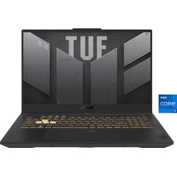 Asus TUF Gaming F17 FX707ZV4-HX018W Gaming-Notebook (43,9 cm/17,3 Zoll, Intel Core i7 12700H, GeForce RTX 4060, 1000 GB SSD) grau