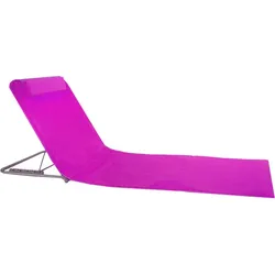 Fuchsia. 134 cm lange Liegen Strandmatte fuchsienrosa No Size