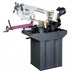 Mit 2 Sägebändern ! Optimum OPTIsaw S 275NV – Metallbandsäge, Schwenkrahmen Metallbandsäge S275