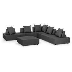 Gartenlounge Sofa Piper mit Kissen, Anthrazit