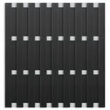 Ibiza DIY Zaun Bausatz, WPC Anthrazit-Alu 180x180cm