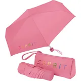 Esprit Super Mini Taschenschirm Ultra Mini Pouch Colorful Logo - Carmine Rose