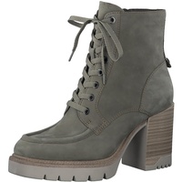 TAMARIS Damen Schnürstiefel mit Absatz Leder Blockabsatz; SAGE/grün; 38