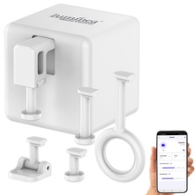 Luminea Home Control Smarter Schalter-Aufsatz für Kippschalter & Taster, App, Bluetooth