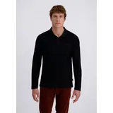 Pierre Cardin Langarmshirt (1-tlg) mit klassischem Kragen schwarz S (48)