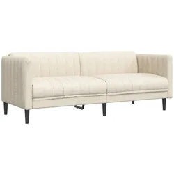 vidaXL 3-Sitzer-Sofa Leinen