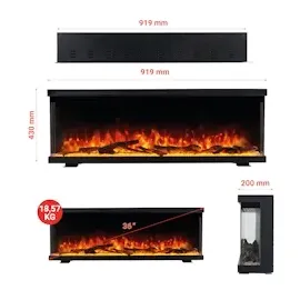 kaminio Elektrokamin LEA schwarz