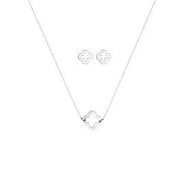 Elli Schmuckset Kleeblatt 925 Sterling Silber