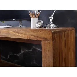 Wohnling Schreibtisch Boha Sheesham massiv / Braun