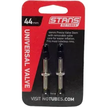 Notubes Ventil SB-verpackt, Messing, paarweise, 44 mm, Schwarz/Silber