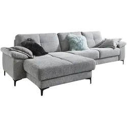 DeLuca Ecksofa  Laura ¦ grau ¦ Maße (cm): B: 296 H: 87 T: 162.0